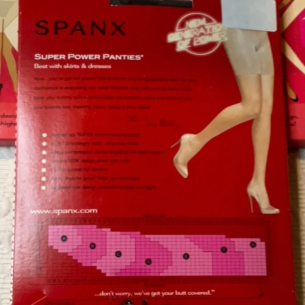 SPANX Super Power Panties in Black. Size B. NIOP. Each.